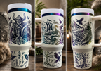 Viking 40oz Full Wrap Glow in the dark Tumbler