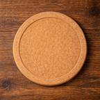 6pc 4"diameter Engraved Cork Coaster