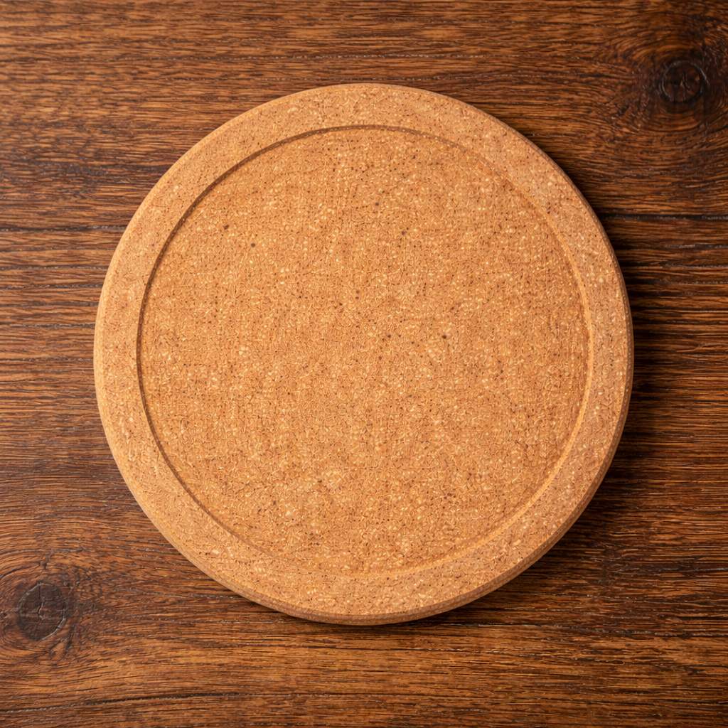 6pc 4"diameter Engraved Cork Coaster