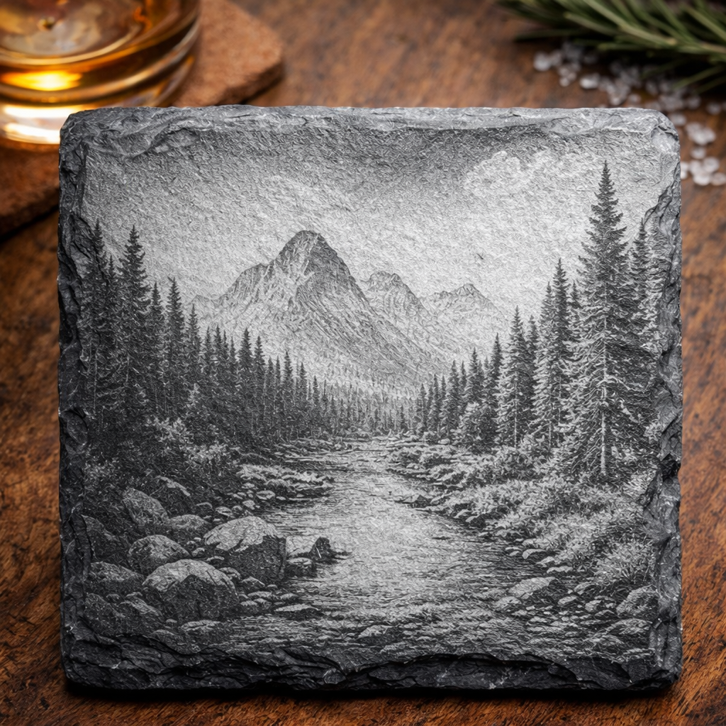 6pc Custom Stone Coasters