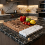 Marble & Wood Cutting Board